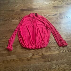 Chic Red Women's Blouse